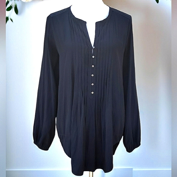 Calypso St. Barth Chic Oversized Dark Blue Button Up Tunic Sz S - Picture 1 of 8